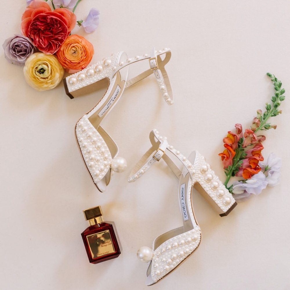 Jimmy Choo Sacaria 100 Embellished Block Heels